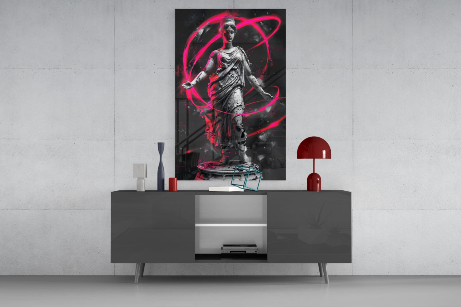 Neon Venus Glass Wall Art || Designer Collection - Aaria Tees Aaria Tees