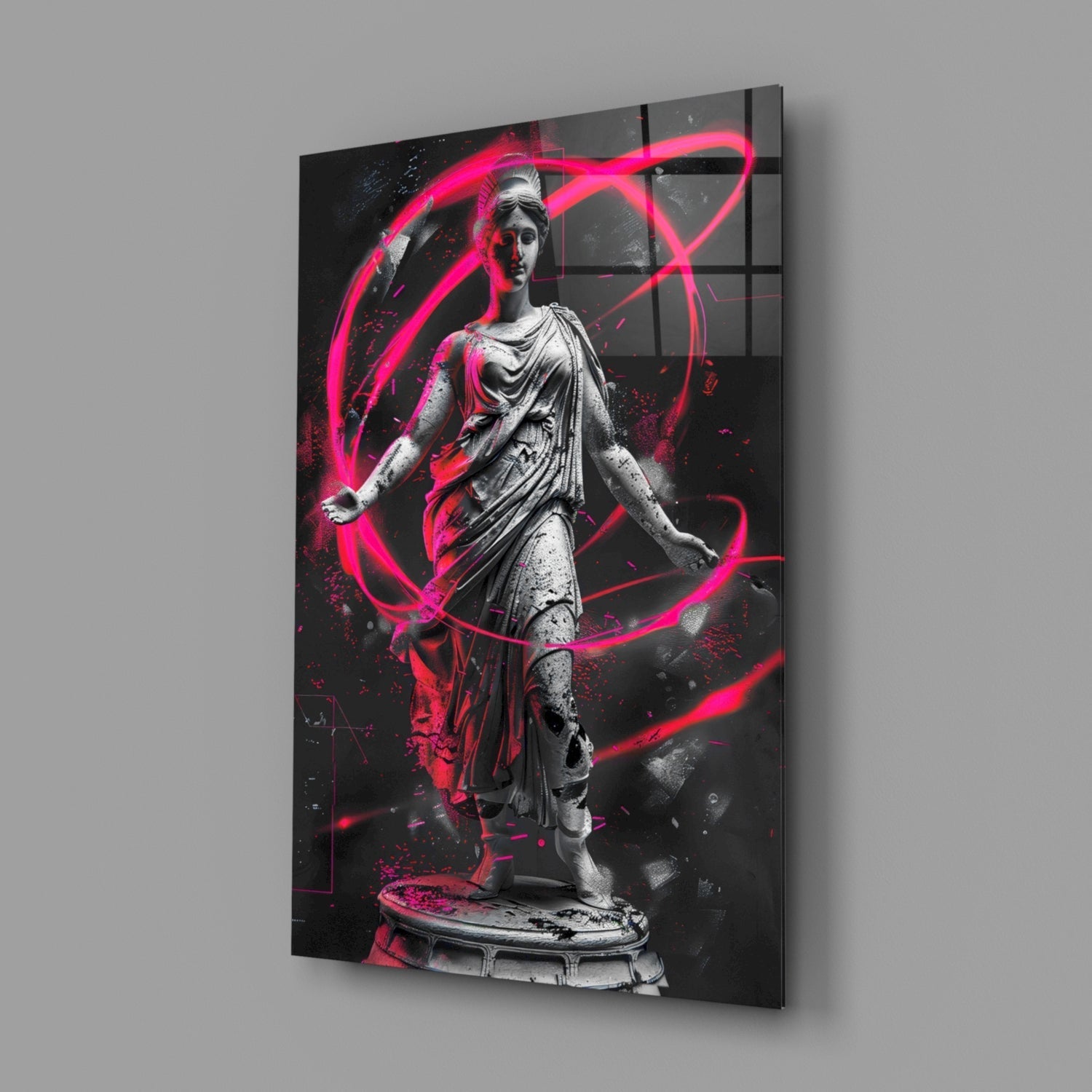 Neon Venus Glass Wall Art || Designer Collection - Aaria Tees Aaria Tees