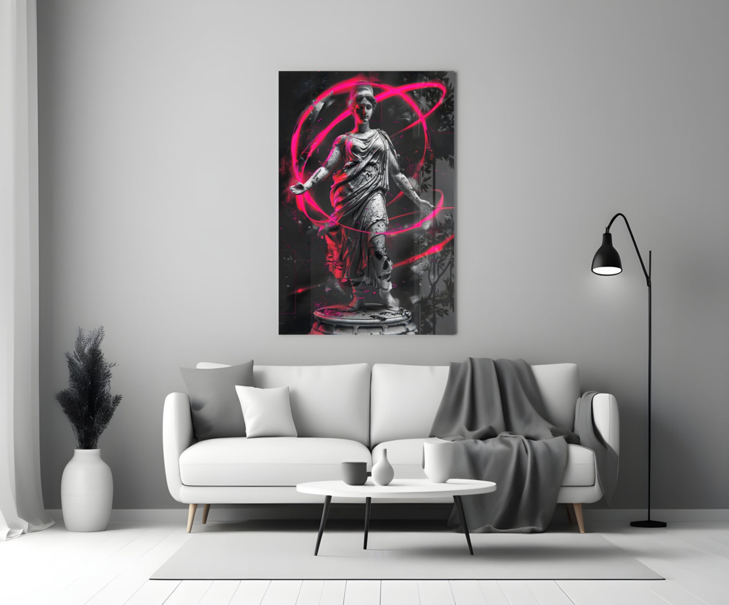 Neon Venus Glass Wall Art || Designer Collection - Aaria Tees Aaria Tees
