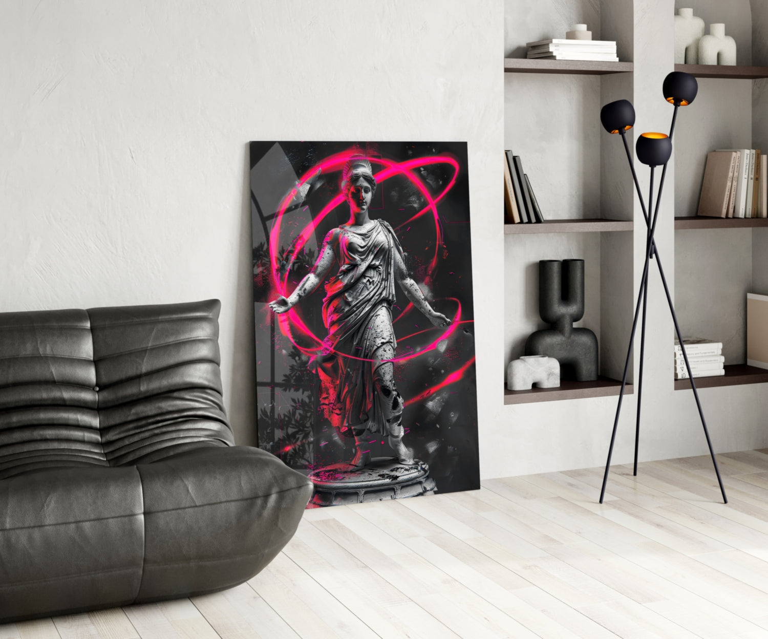 Neon Venus Glass Wall Art || Designer Collection - Aaria Tees Aaria Tees