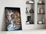 The Shining Mind of Aurelius Glass Wall Art || Designer Collection Aaria Tees