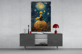 The Little Prince: Starry Night Glass Wall Art || Designer Collection Aaria Tees