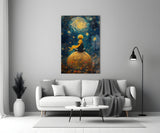 The Little Prince: Starry Night Glass Wall Art || Designer Collection Aaria Tees