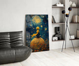 The Little Prince: Starry Night Glass Wall Art || Designer Collection Aaria Tees