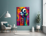 Colorful Nightmare Glass Wall Art || Designer Collection Aaria Tees