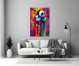Colorful Nightmare Glass Wall Art || Designer Collection Aaria Tees