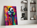 Colorful Nightmare Glass Wall Art || Designer Collection Aaria Tees
