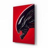 Alien: Red Menace Glass Wall Art || Designer Collection Aaria Tees