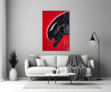 Alien: Red Menace Glass Wall Art || Designer Collection Aaria Tees