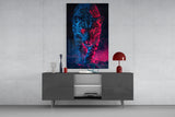 Neon Leopard Glass Wall Art || Designer Collection Aaria Tees