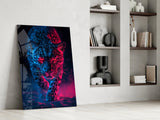 Neon Leopard Glass Wall Art || Designer Collection Aaria Tees