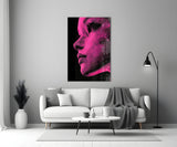 Pink with Dots Glass Wall Art || Designer Collection Aaria Tees