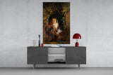 Family in the Window Glass Wall Art || Designer Collection Aaria Tees