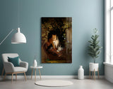 Family in the Window Glass Wall Art || Designer Collection Aaria Tees