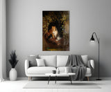 Family in the Window Glass Wall Art || Designer Collection Aaria Tees