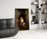 Family in the Window Glass Wall Art || Designer Collection Aaria Tees