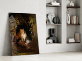 Family in the Window Glass Wall Art || Designer Collection Aaria Tees