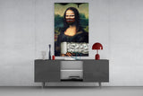 Modern Mona Lisa Glass Wall Art || Designer Collection Aaria Tees