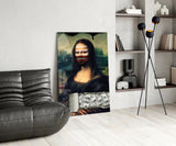 Modern Mona Lisa Glass Wall Art || Designer Collection Aaria Tees