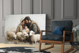 Holy Presence Glass Wall Art || Designer Collection Aaria Tees