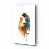 Holy Family Glass Wall Art || Designer Collection Aaria Tees