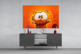 Cute Garfield Glass Wall Art || Designer Collection Aaria Tees