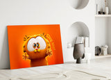 Cute Garfield Glass Wall Art || Designer Collection Aaria Tees