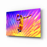 Kobe Bryant: Flight of Colors Glass Wall Art || Designer Collection Aaria Tees