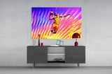 Kobe Bryant: Flight of Colors Glass Wall Art || Designer Collection Aaria Tees