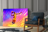 Kobe Bryant: Flight of Colors Glass Wall Art || Designer Collection Aaria Tees