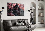 Lion of the Night Glass Wall Art || Designer Collection Aaria Tees