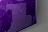 Los Angeles Lakers: Purple Flash  Glass Wall Art || Designer Collection Aaria Tees