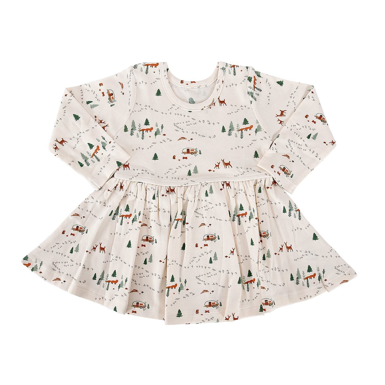 long sleeve twirl dress | into the woods - Aaria Tees Aaria Tees
