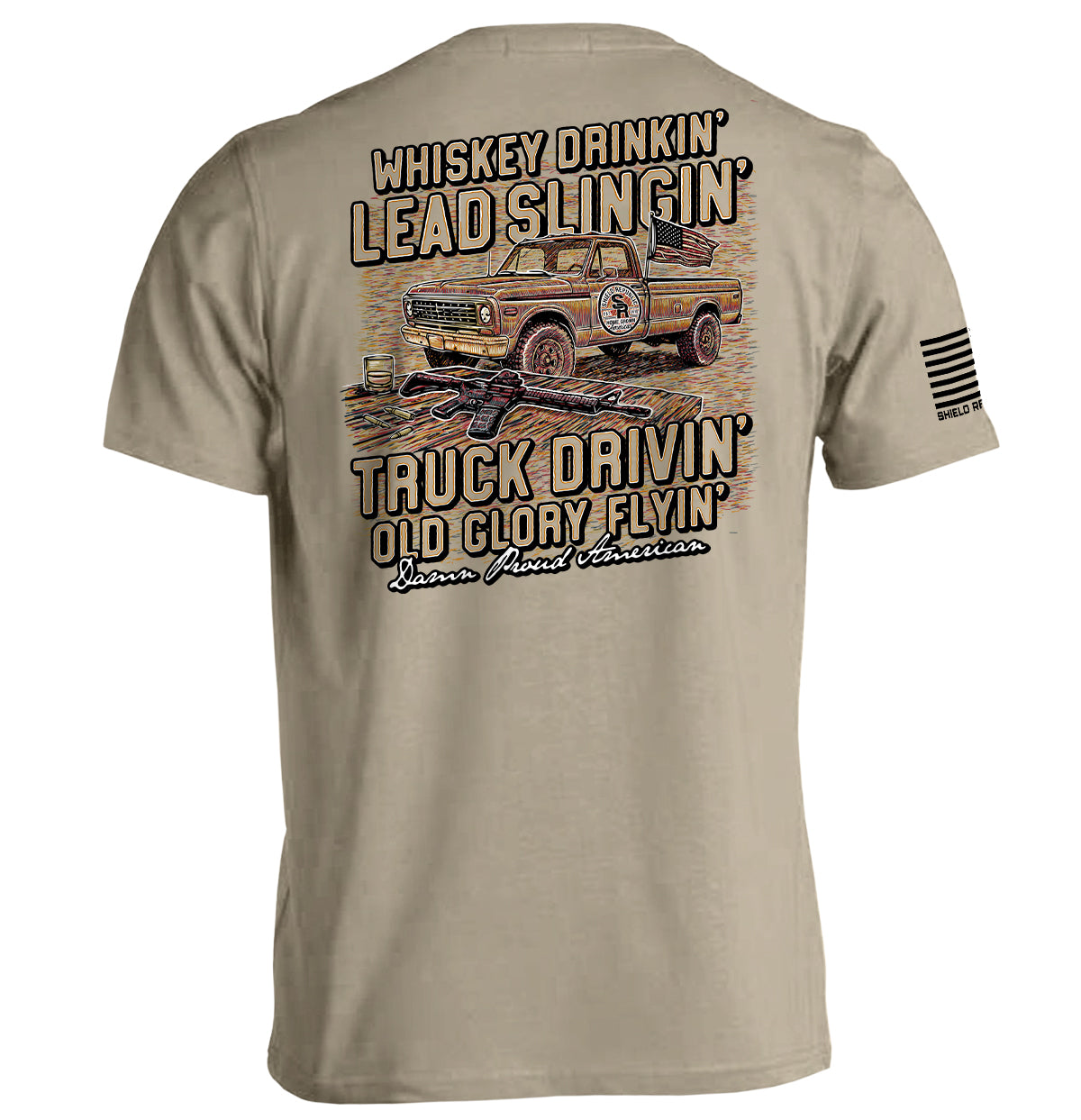 Damn Proud American - Aaria Tees Aaria Tees