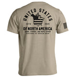 The United States of North America (Black) Aaria Tees