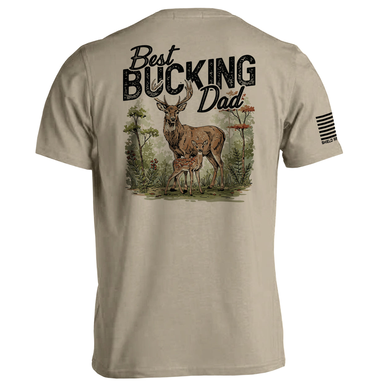 Best Bucking Dad - Aaria Tees Aaria Tees