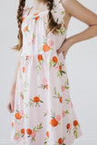 Tangerine Ruffle Cross Back Dress - Aaria Tees Aaria Tees