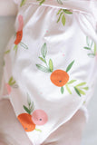 Tangerine Ruffle Cross Back Romper - Aaria Tees Aaria Tees