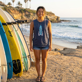 Stonewash Tank Top | Surfboard Graphic | Surf Humor - Aaria Tees Aaria Tees