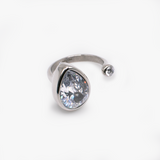 Teardrop Crystal Ring - Aaria Tees Aaria Tees