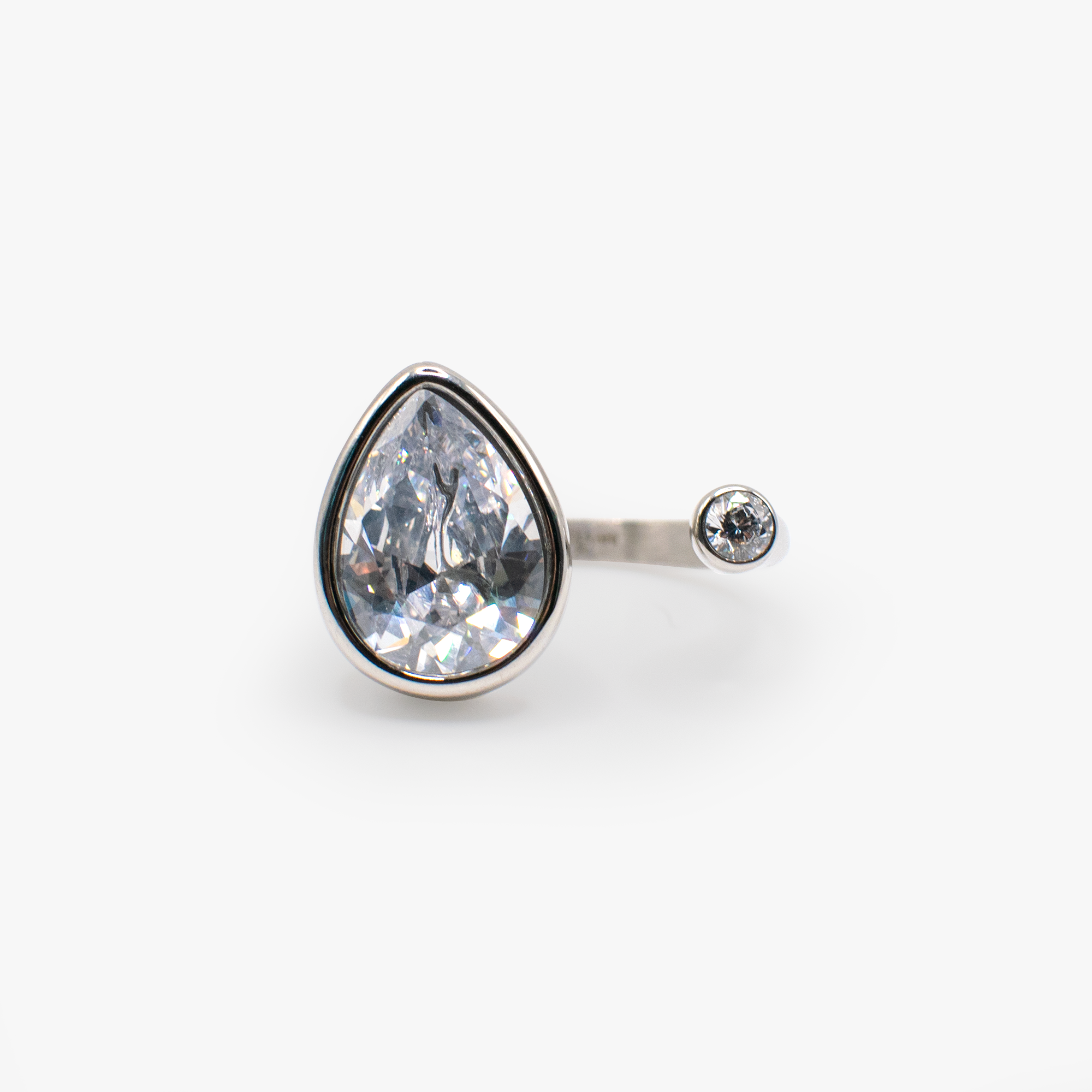 Teardrop Crystal Ring - Aaria Tees Aaria Tees