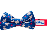 Teddy Bear Dog Bow Tie Blue Aaria Tees
