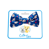 Teddy Bear Dog Bow Tie Blue Aaria Tees