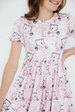 Tee Time S/S Pocket Twirl Dress - Aaria Tees Aaria Tees