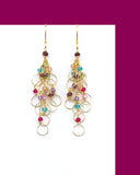 Rainbow Chain Loop Earrings Aaria Tees
