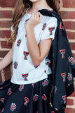 Texas Tech Black Red Raider Satin Jacket - Aaria Tees Aaria Tees