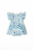 Texas Bluebonnets S/S Flutter Twirl Bodysuit - Aaria Tees Aaria Tees