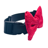 Tiny Flowers Pink Dog Bow Tie Aaria Tees