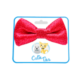 Tiny Flowers Pink Dog Bow Tie Aaria Tees