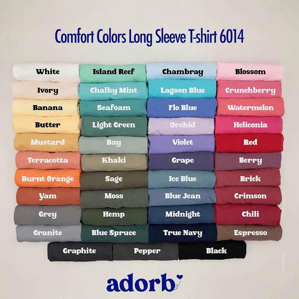 Tis The Season Comfort Colors Long Sleeve Christmas Shirt - Aaria Tees Aaria Tees